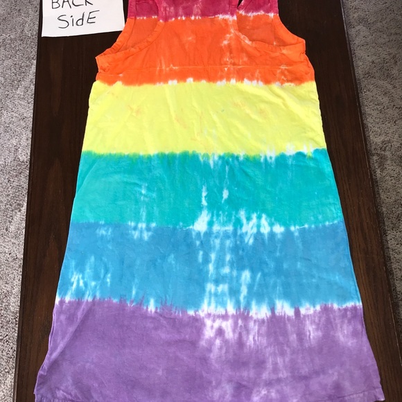 Rainbow tie dyed tank dress - Picture 2 of 5